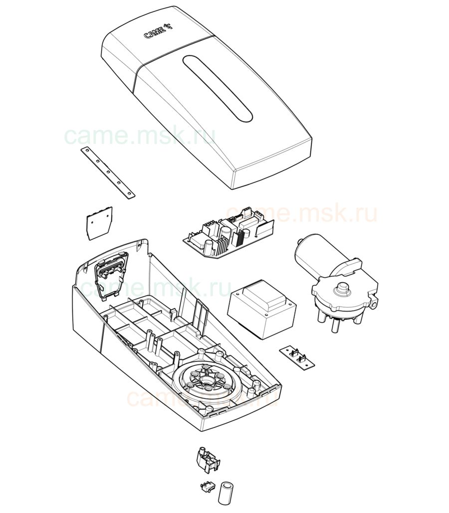 Сборочный чертеж привода гаражных ворот CAME VER06DES