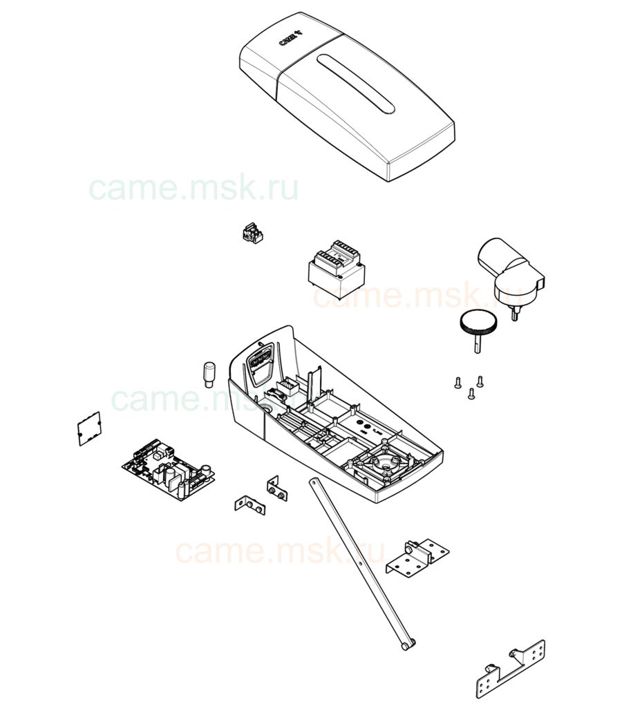 Сборочный чертеж привода гаражных ворот CAME VER10DMS